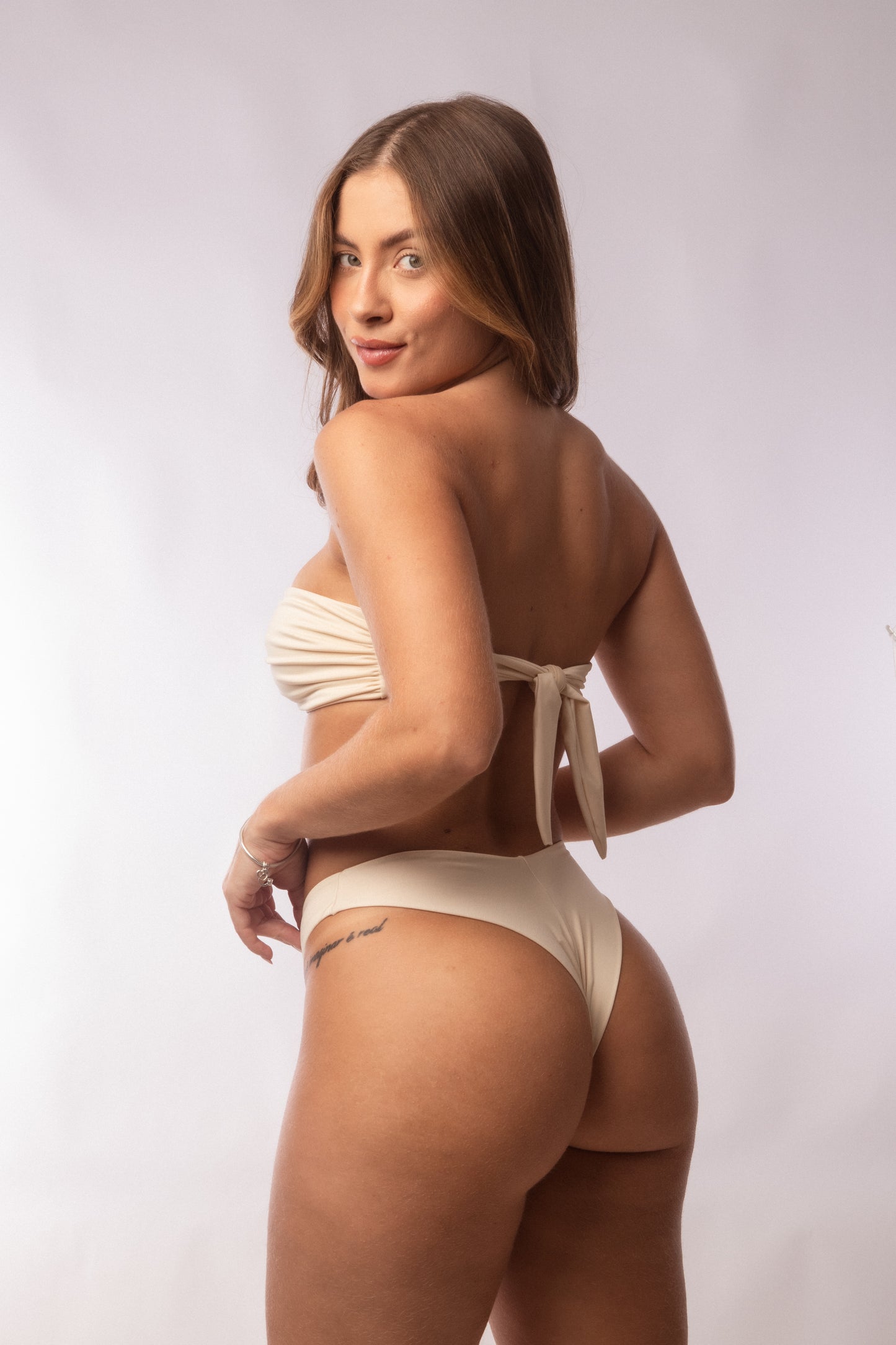 TOP FAJA METAL + TANGA AVIADOR OFF-WHITE