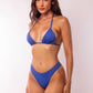 TOP TRIÁNGULO + TANGA ASA DELTA AZUL