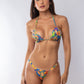 TOP TRIÁNGULO METAL + MINI TANGA LATINA TROPICAL