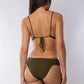 TOP FIJÓ + BRAGA ANCHA MARIPOSA COLMENA VERDE MILITAR