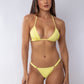 TOP TRIÁNGULO + MINI TANGA REGULABLE AMARILLO
