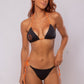 TOP TRIÁNGULO BORDADO + TANGA SARA LAZO NEGRO CON NARANJA