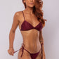 TOP FIJÓ + TANGA RIPPLE SHINE BORDO