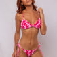 TOP FIJÓ + TANGA RIPPLE ÉTNICO ROSA