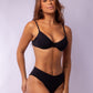 TOP CON ARO + HOT PANT COLMENA NEGRO