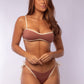 TOP FLAT + TANGA LAZO VIES CAPPUCCINO CON OFF