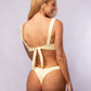 TOP V + TANGA ASA DELTA BEIGE
