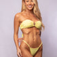 TOP FAJA METAL + MINI TANGA REGULABLE AMARILLO