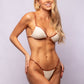 TOP TRIÁNGULO INVERTIDO + MINI TANGA REGULABLE CARMEL BEIGE