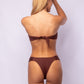 TOP RELLENO METAL + MARIPOSA BRASILEÑA MARRON