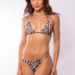 TOP TRIÁNGULO + TANGA REGULABLE CEBRA MARRÓN