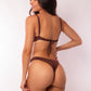 TOP CON ARO + TANGA ASA DELTA MARRÓN