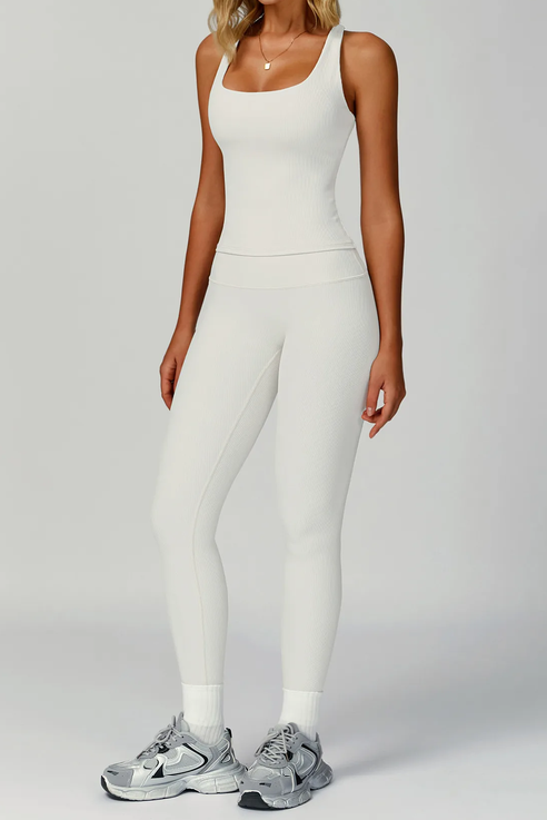 CONJUNTO ELEGANTE CHALECO Y PANTALONES LARGOS